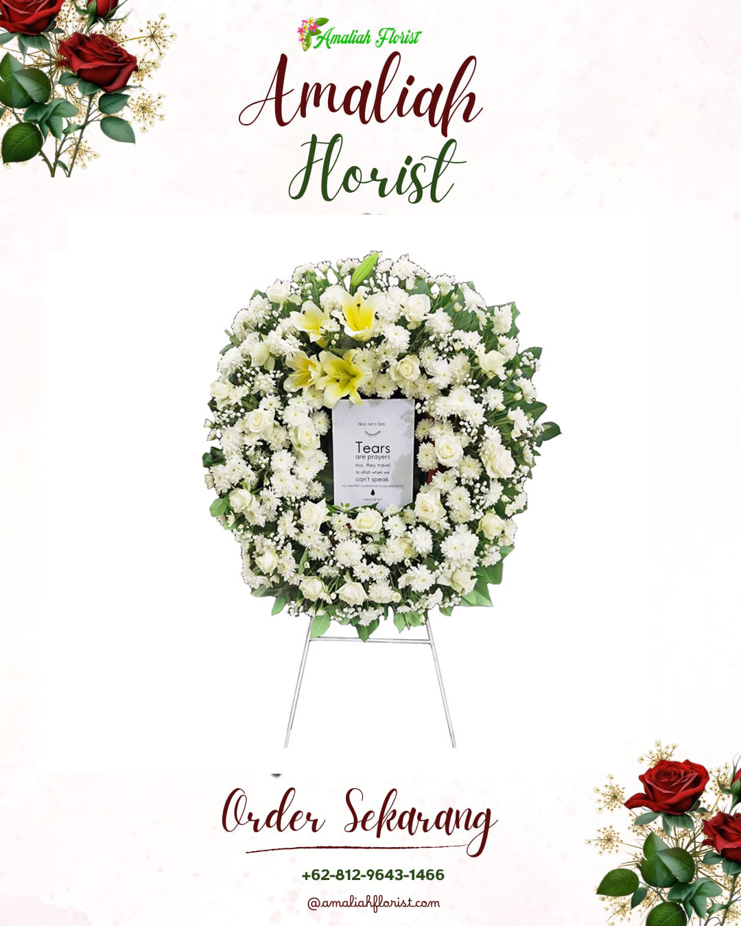 Krans Bunga Duka Prabumulih Selatan